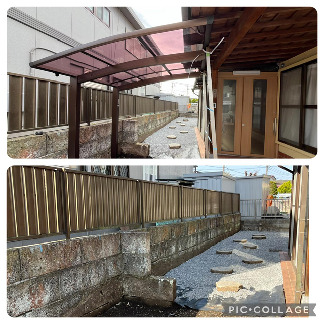 サイクルポート工事|エクステリア工事|宇都宮市K様邸(2024.08.28)